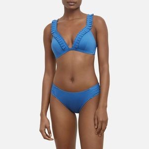 NWT 38B/38C & XL blue 2 piece Kenneth Cole Bikini